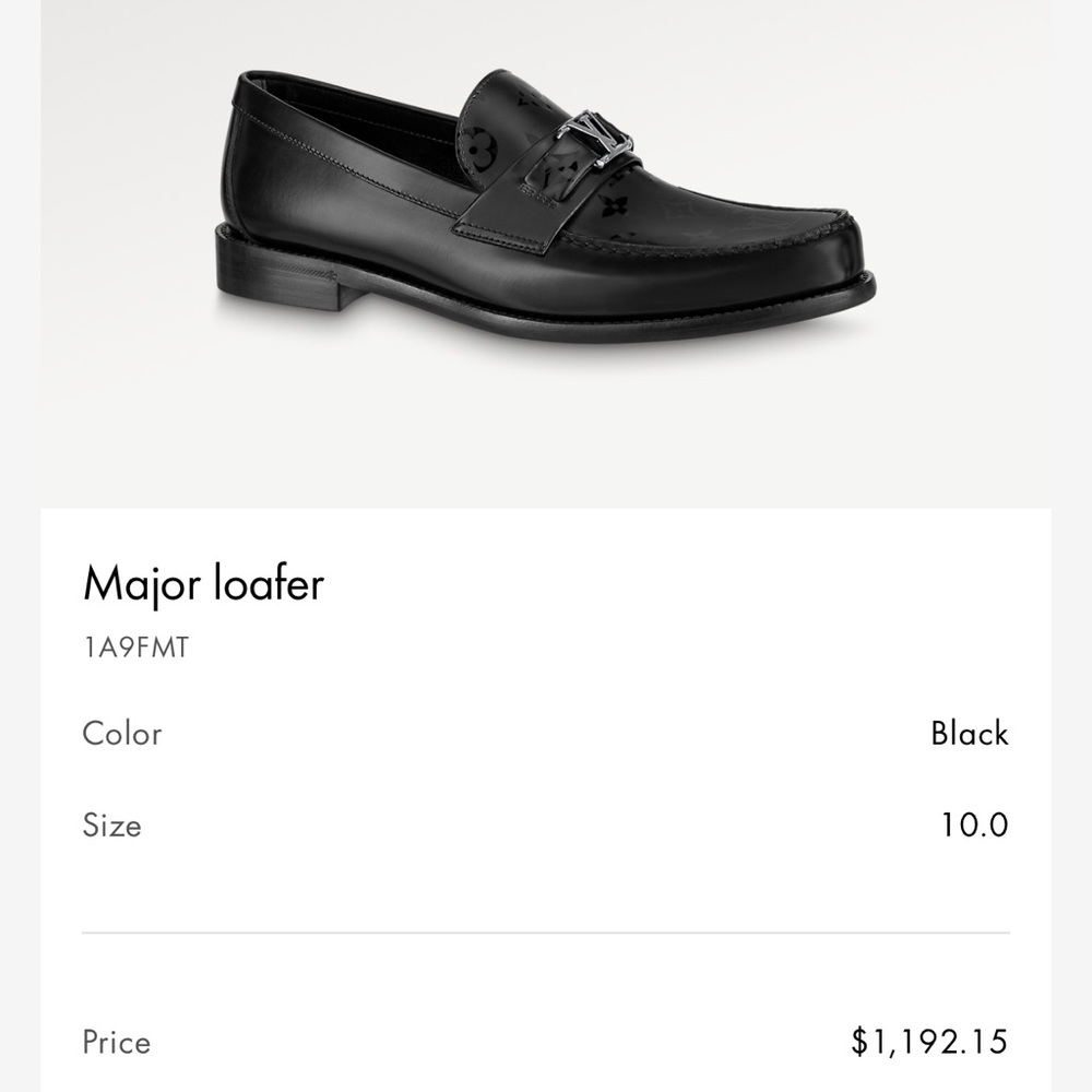 Louis Vuitton major loafer. Fits size 11-11.5